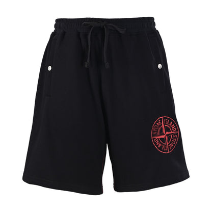 ST-Black and red badge embroidery sports suit