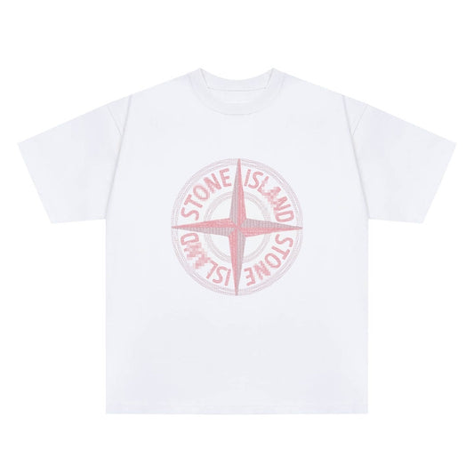 ST0NE lSLAND Pure Cotton T-Shirt #20