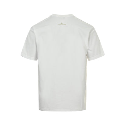 ST-Mottled compass print T-shirt