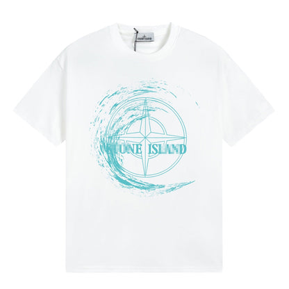 ST0NE lSLAND Pure Cotton T-Shirt #22