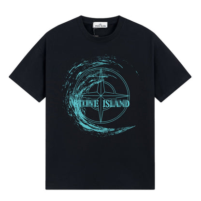 ST0NE lSLAND Pure Cotton T-Shirt #22