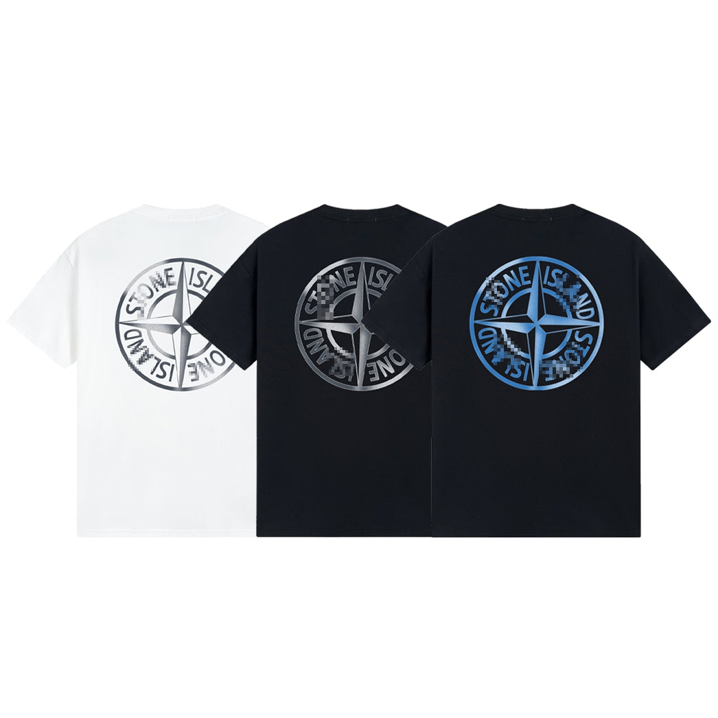ST0NE lSLAND Pure Cotton T-Shirt #23