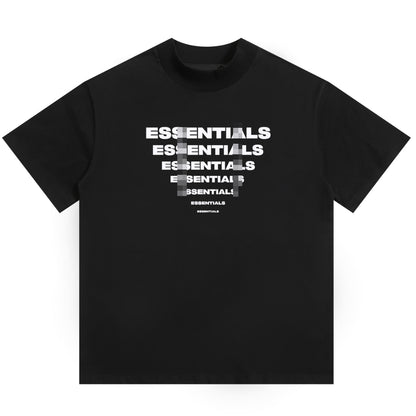 F0G-Letter Printing Cotton T-shirt#9