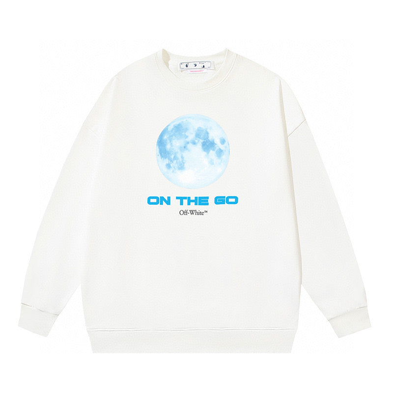 OFF-WHITE Heavyweight Moon Crewneck Sweatshirt