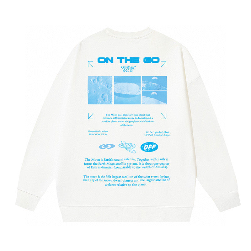 OFF-WHITE Heavyweight Moon Crewneck Sweatshirt