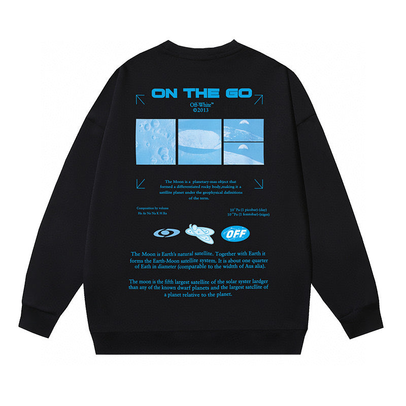 OFF-WHITE Heavyweight Moon Crewneck Sweatshirt