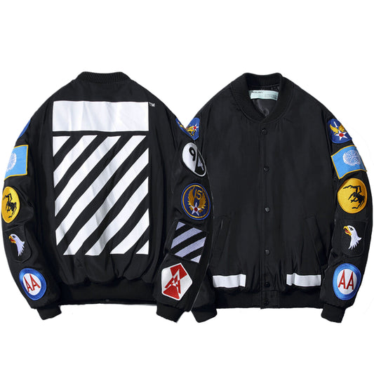 OFF-Whlte sports flight cotton jacket #22