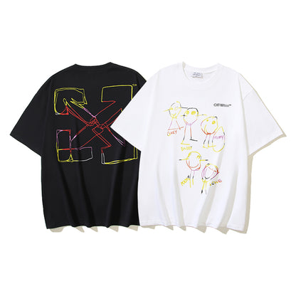 OFF-Whlte Arrow Logo Cotton T-shirt#1180