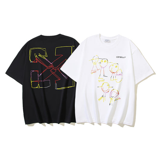 OFF-Whlte Arrow Logo Cotton T-shirt#1180