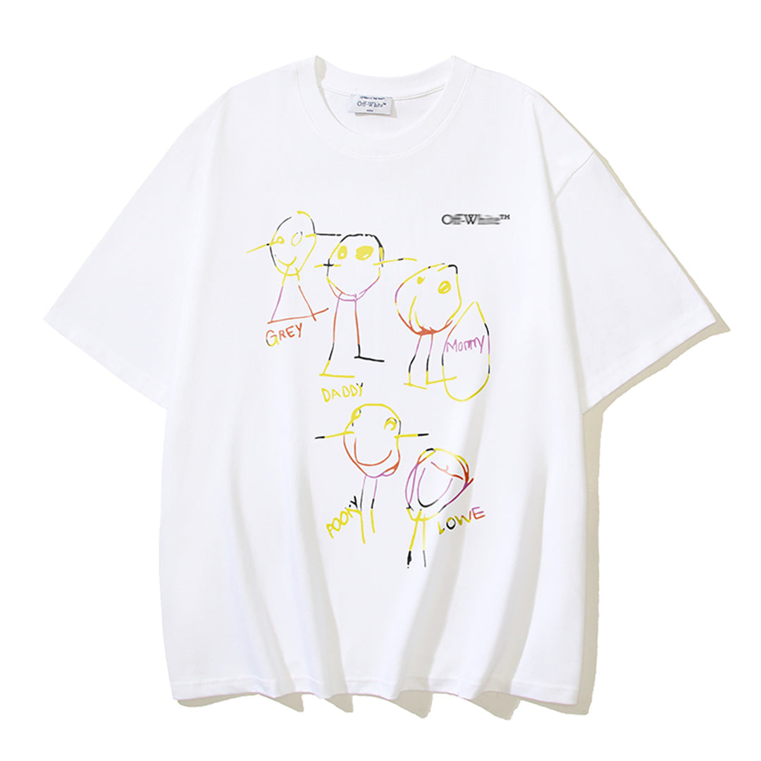 OFF-Whlte Arrow Logo Cotton T-shirt#1180