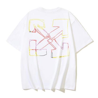 OFF-Whlte Arrow Logo Cotton T-shirt#1180