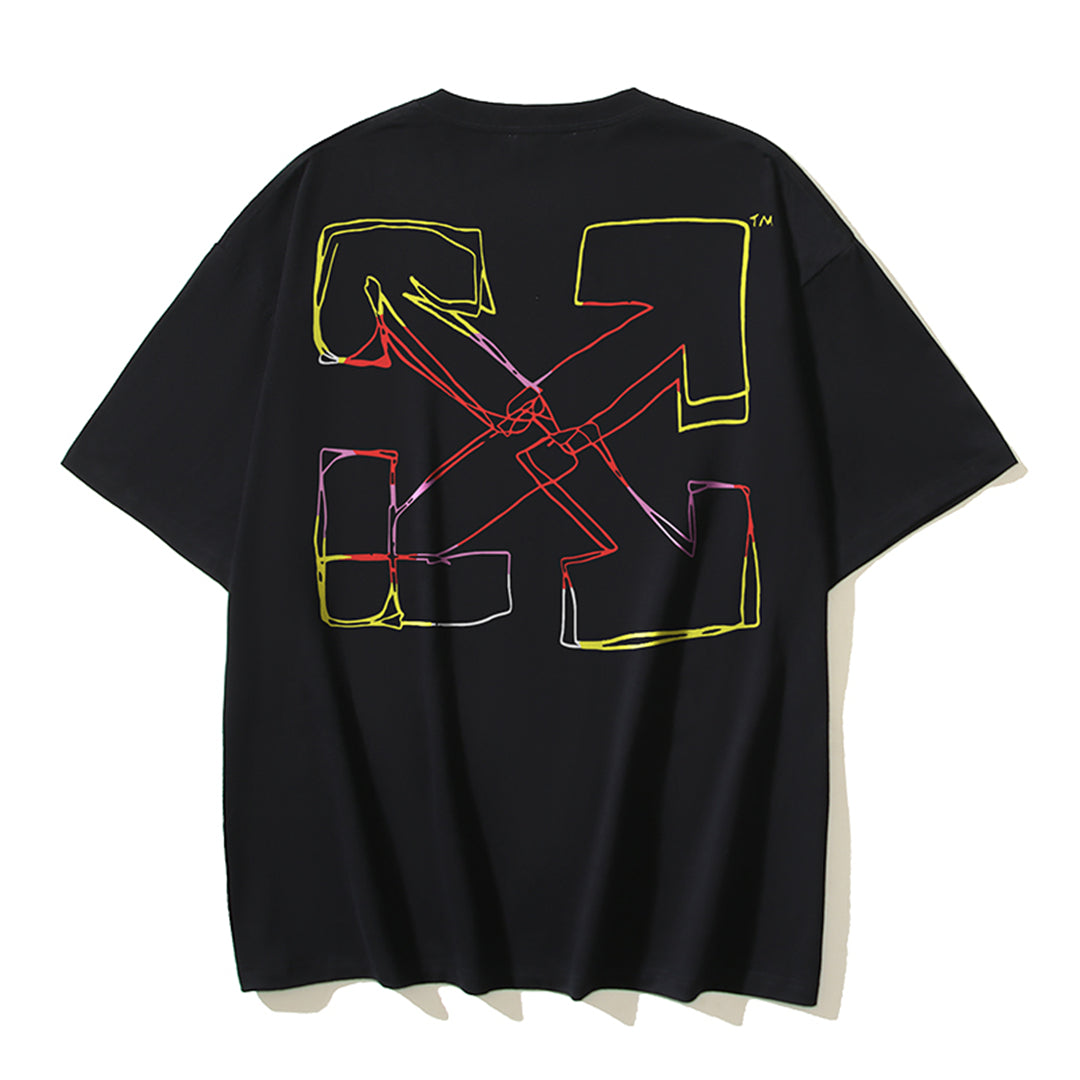 OFF-Whlte Arrow Logo Cotton T-shirt#1180