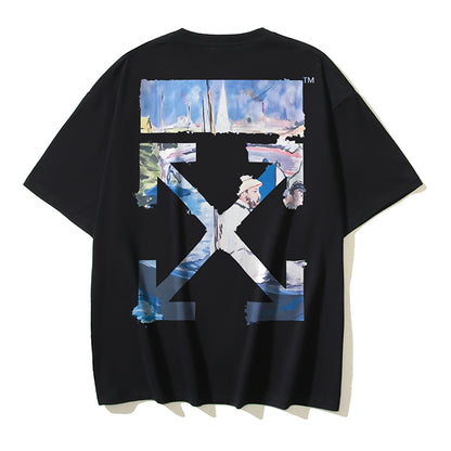 OFF-Whlte Arrow logo print T-shirt