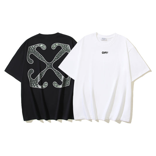 OFF-Whlte Arrow Logo Cotton T-shirt#1174