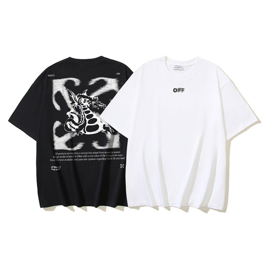 OFF-Whlte Arrow Logo Cotton T-shirt#1089