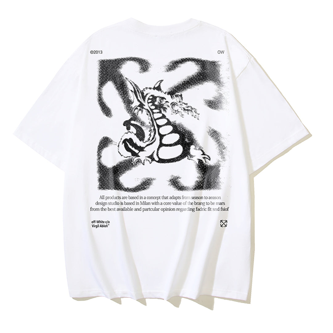 OFF-Whlte Arrow Logo Cotton T-shirt#1089