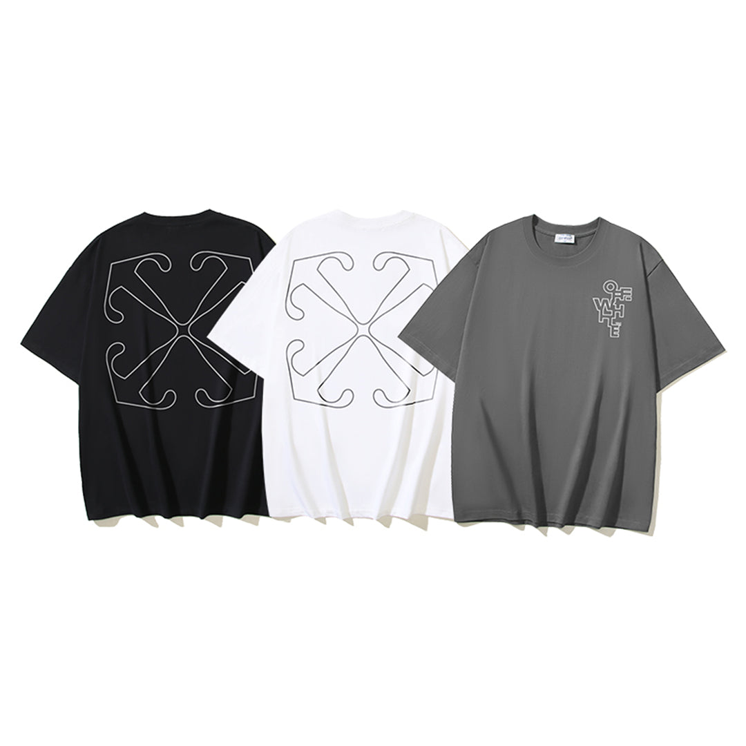 OFF-Whlte Arrow Logo Cotton T-shirt#1025