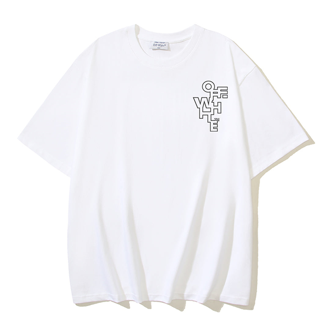 OFF-Whlte Arrow Logo Cotton T-shirt#1025