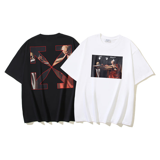 OFF-Whlte Arrow Logo Cotton T-shirt-1020
