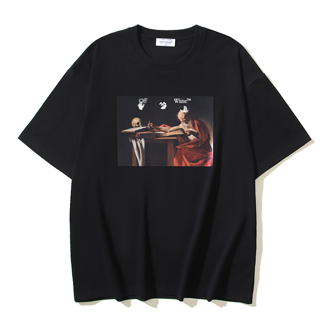 OFF-Whlte Arrow Logo Cotton T-shirt-1020
