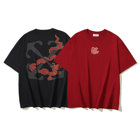 OFF-Whlte Arrow Logo Cotton T-shirt#198