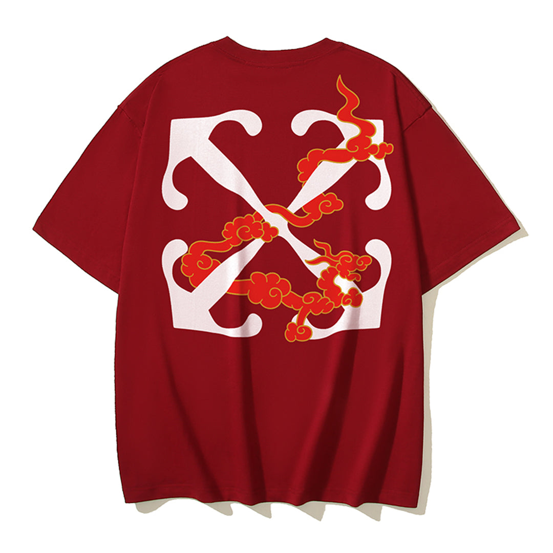 OFF-Whlte Arrow Logo Cotton T-shirt#198