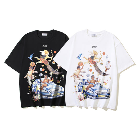 OFF-Whlte Arrow Logo Cotton T-shirt#1139