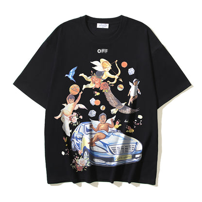 OFF-Whlte Arrow Logo Cotton T-shirt#1139