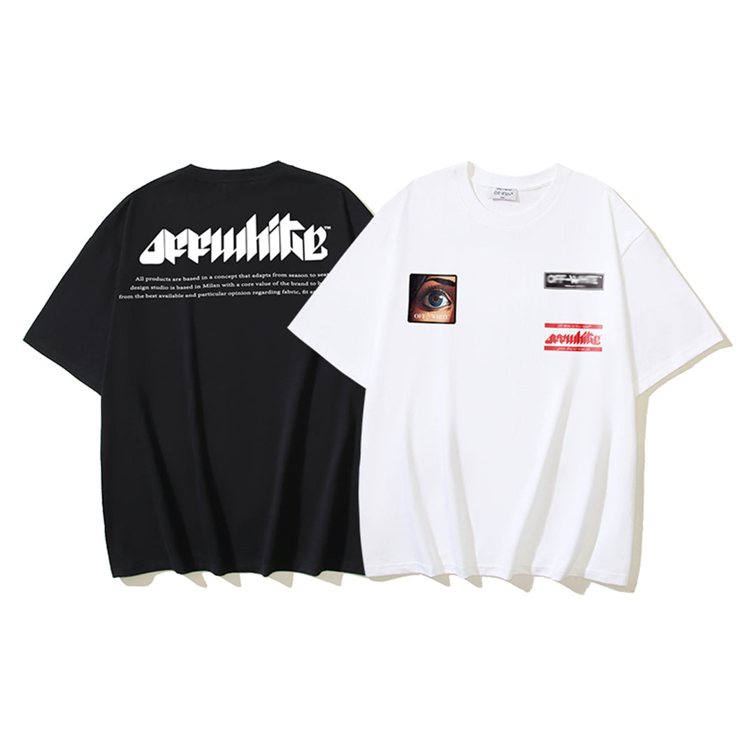 OFF-Whlte Arrow Logo Cotton T-shirt#1129