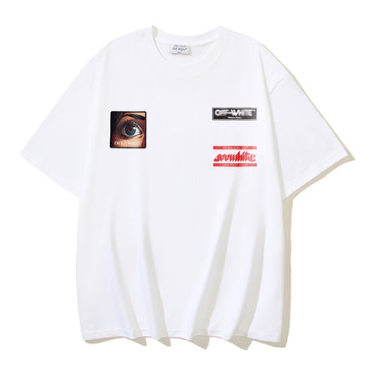OFF-Whlte Arrow Logo Cotton T-shirt#1129