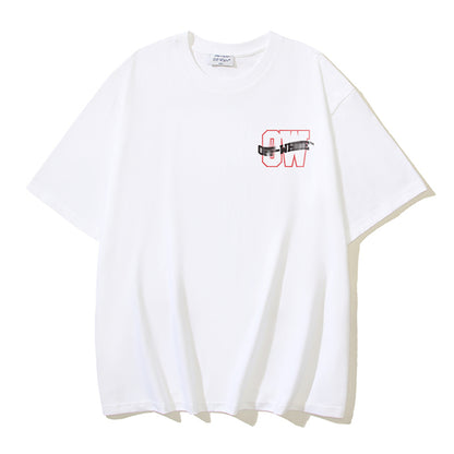 OFF-Whlte Arrow Logo Cotton T-shirt#1130