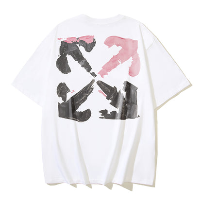 OFF-Whlte Arrow Logo Cotton T-shirt#1118