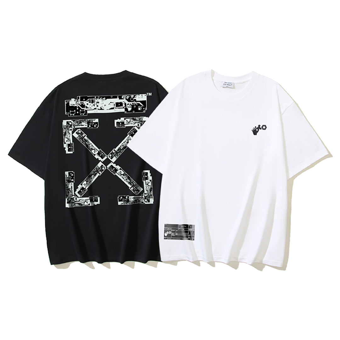 OFF-Whlte Arrow Logo Cotton T-shirt#1137