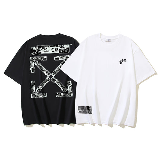 OFF-Whlte Arrow Logo Cotton T-shirt#1137