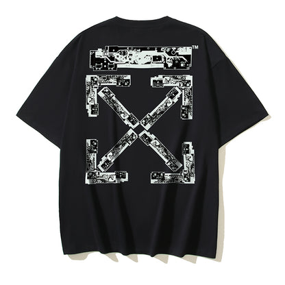 OFF-Whlte Arrow Logo Cotton T-shirt#1137